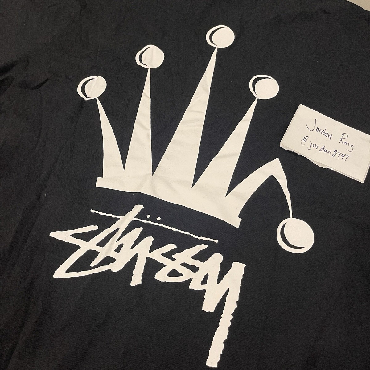 Stussy Crown tee black Size M brand new Medium | eBay