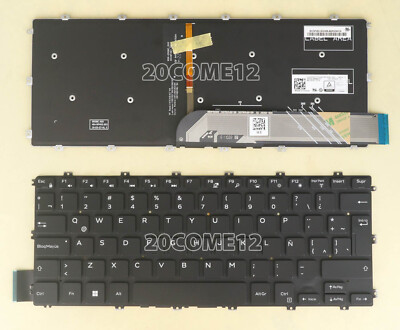 New for DELL Inspiron 7386 7586 2 in 1 Keyboar Backlit Latin