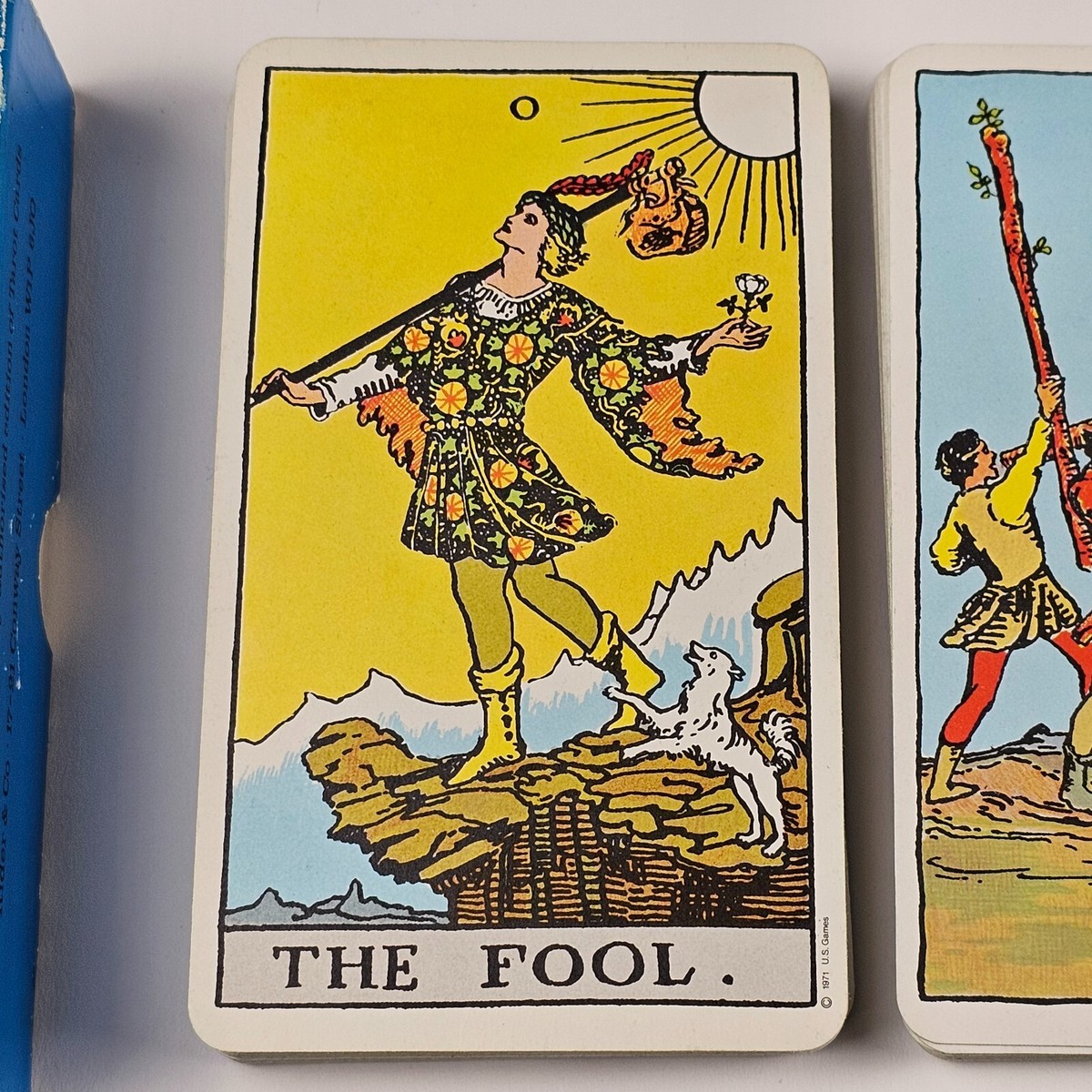 Vintage Rider Waite Tarot Card Deck, Blue Box, 1971 AMAZING