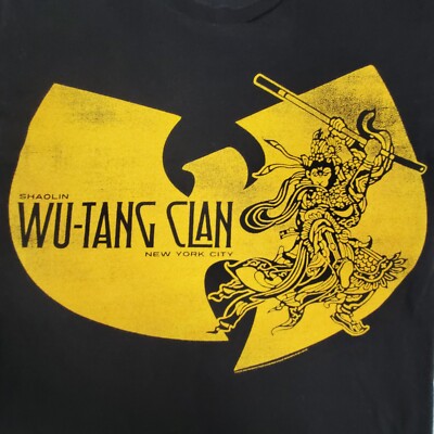 wu-tang clan ヴィンテージ Tシャツ 金箔プリント 1 Vintage 90's Wu
