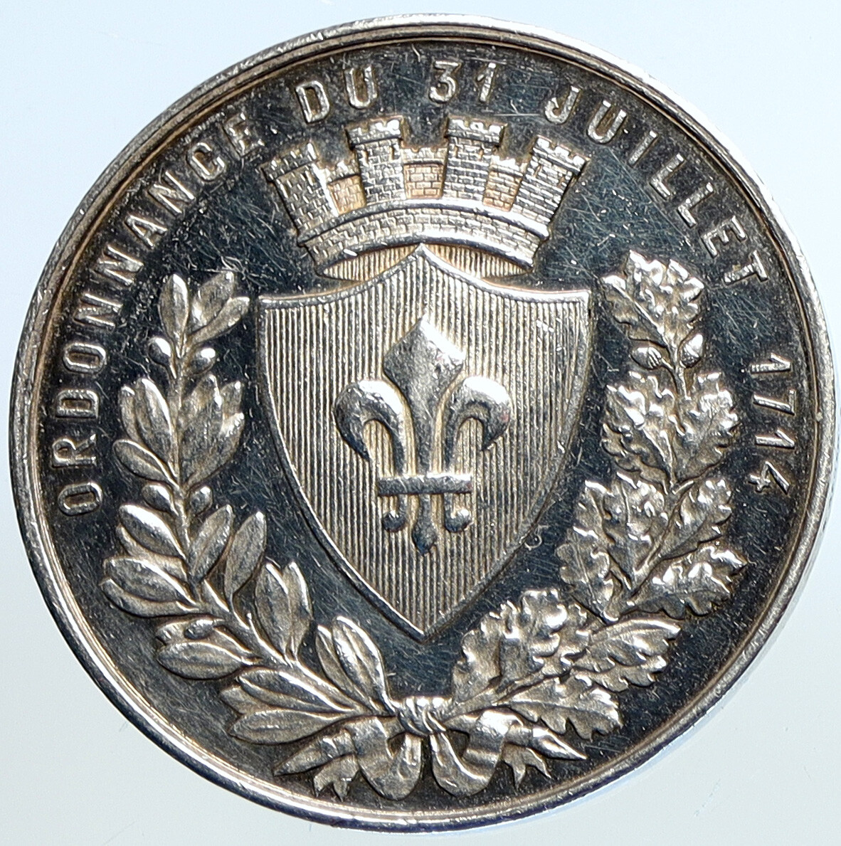 フランスアンティーク ラ・マルシュ伯領 デニール銀貨 中世鋳造 希少