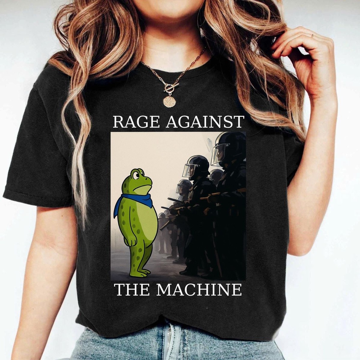 Portland Frog Protest Shirt, Anti ICE Shirt, Rage Against The