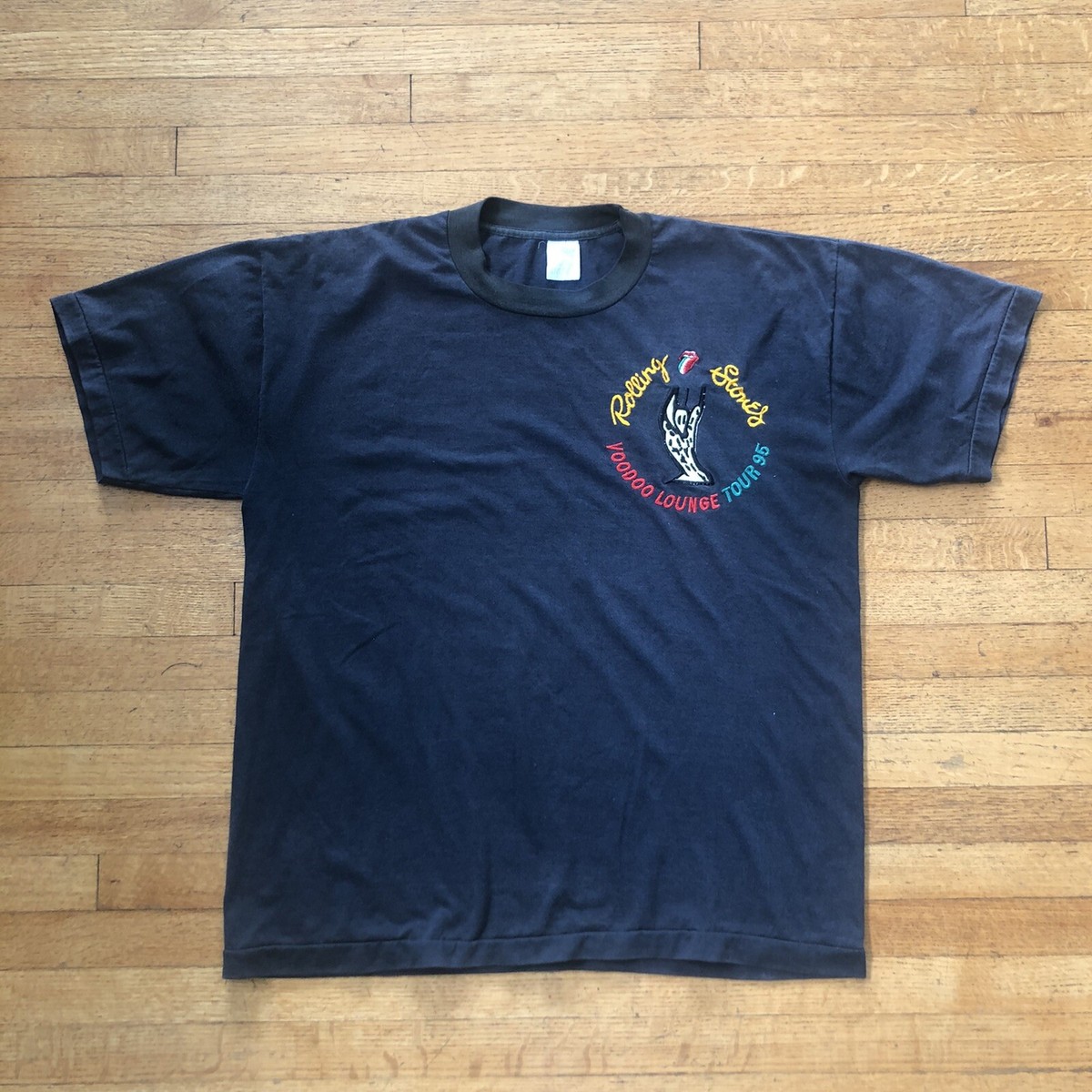 ROLLING STONES Vintage Rare Mexican Bootleg Voodoo Lounge Tour T