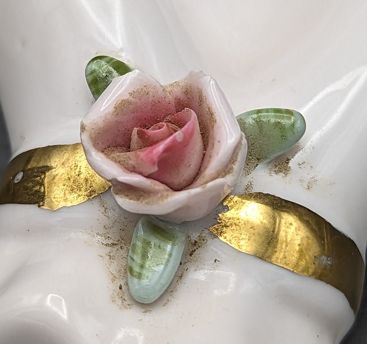 薔薇柄のヴィンテージ引き出し フランスヴィンテージ 【公式通販】