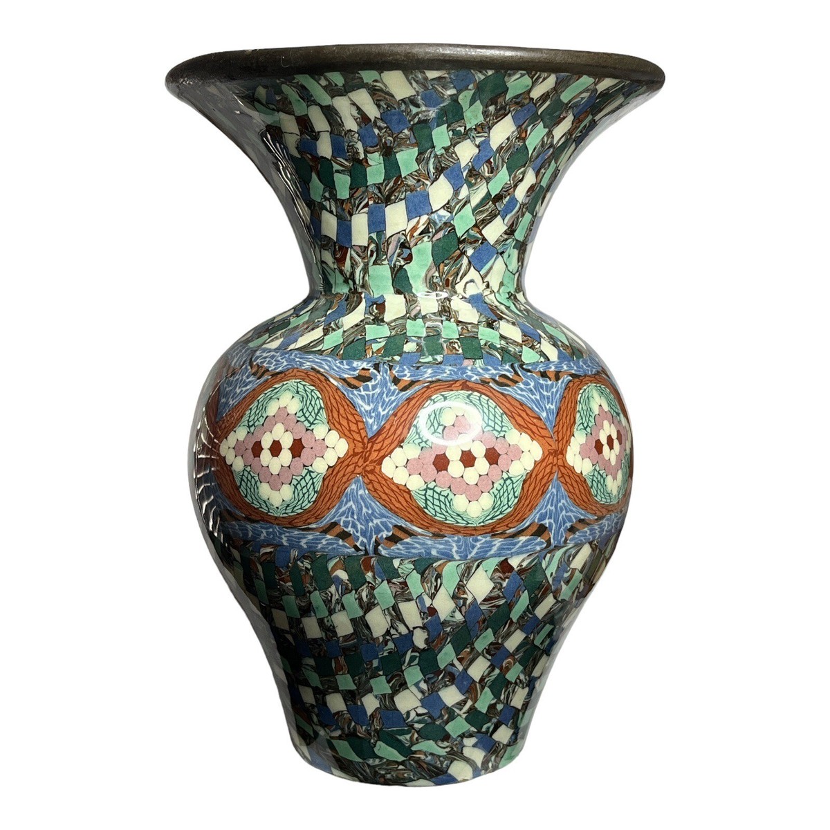 貴重】JEAN GERBINO ジャン・ジャルビノ 陶器 モザイク調 フランス