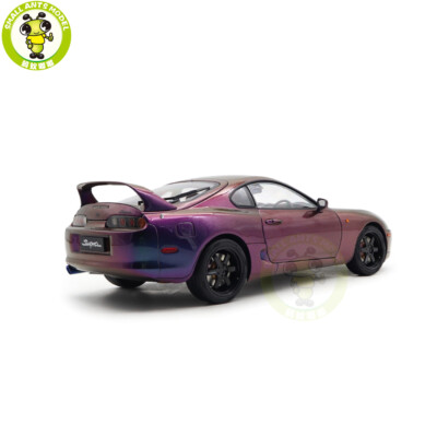1/18 Whelart Toyota Supra A80 RHD Purple Diecast Model Car Gifts