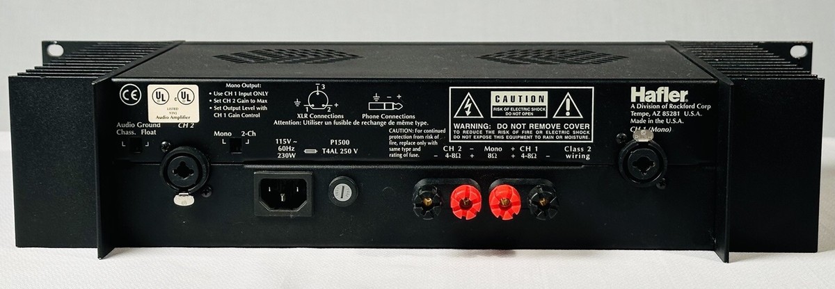 Hafler P1500 Trans•Nova Professional Power Amplifier | eBay