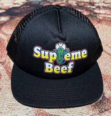 Supreme Beef Mesh Back 5-Panel Trucker Hat Black Brand New | eBay