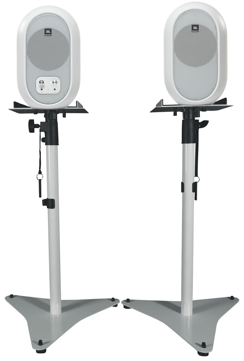 2) JBL 104SET-BTW Active Studio Monitors w/Bluetooth+White