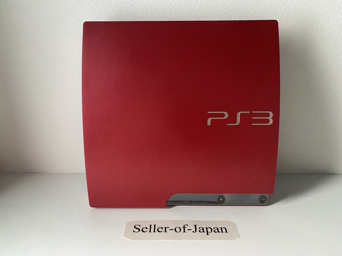 Sony PlayStation 3 PS3 320GB Scarlet Red Game Console Set , Free
