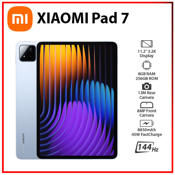 New) Xiaomi Pad 7 Wi-Fi 8GB+256GB BLUE Octa Core Global Ver