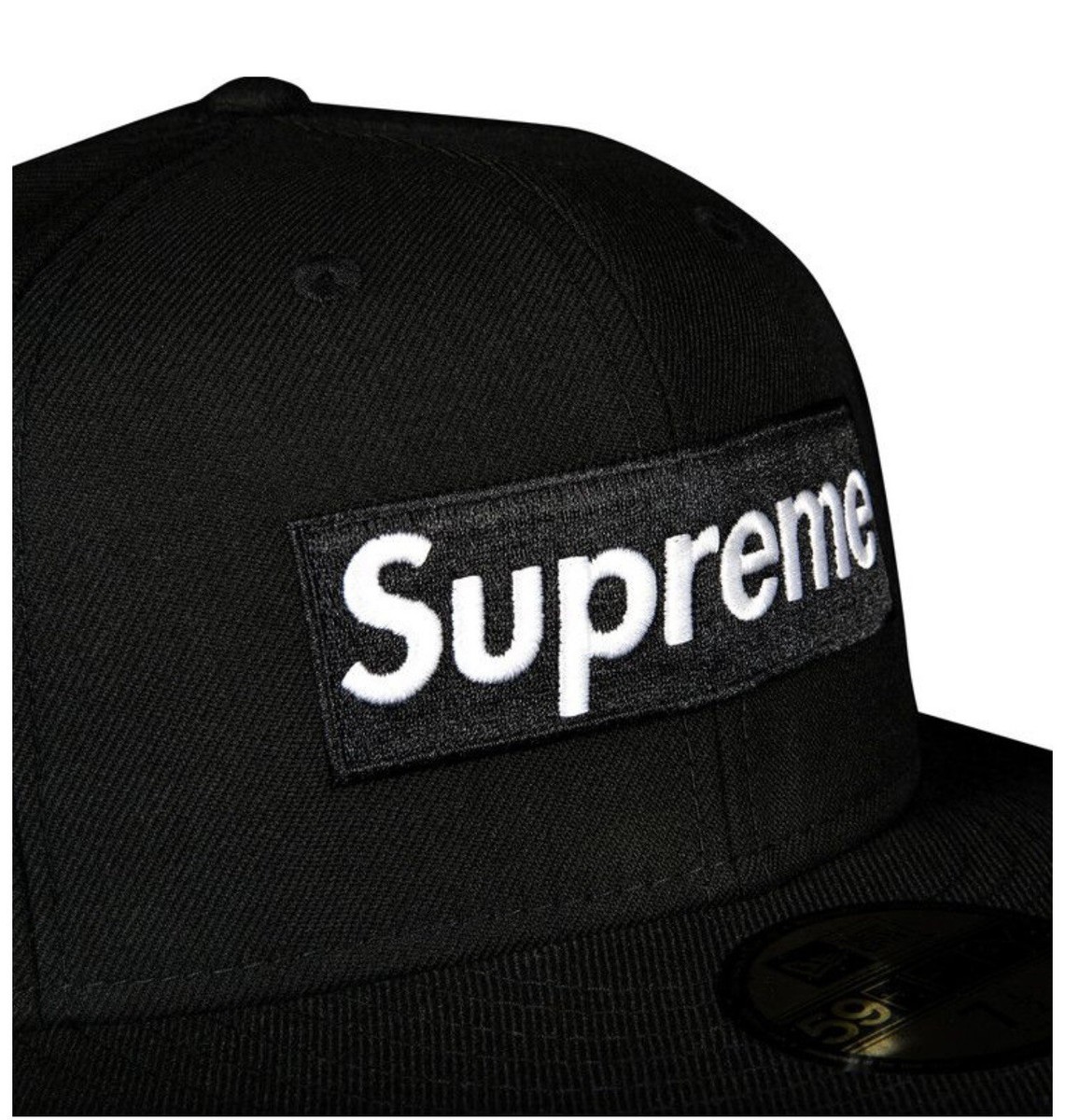 Supreme World Famous 1994 Box Logo New Era Black 7 1/4 Brand New
