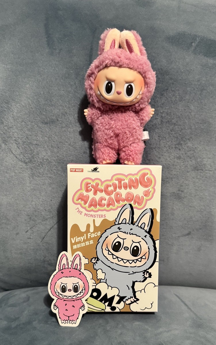 Authentic POP MART Labubu Exciting Macaron Vinyl Plush Opened Box