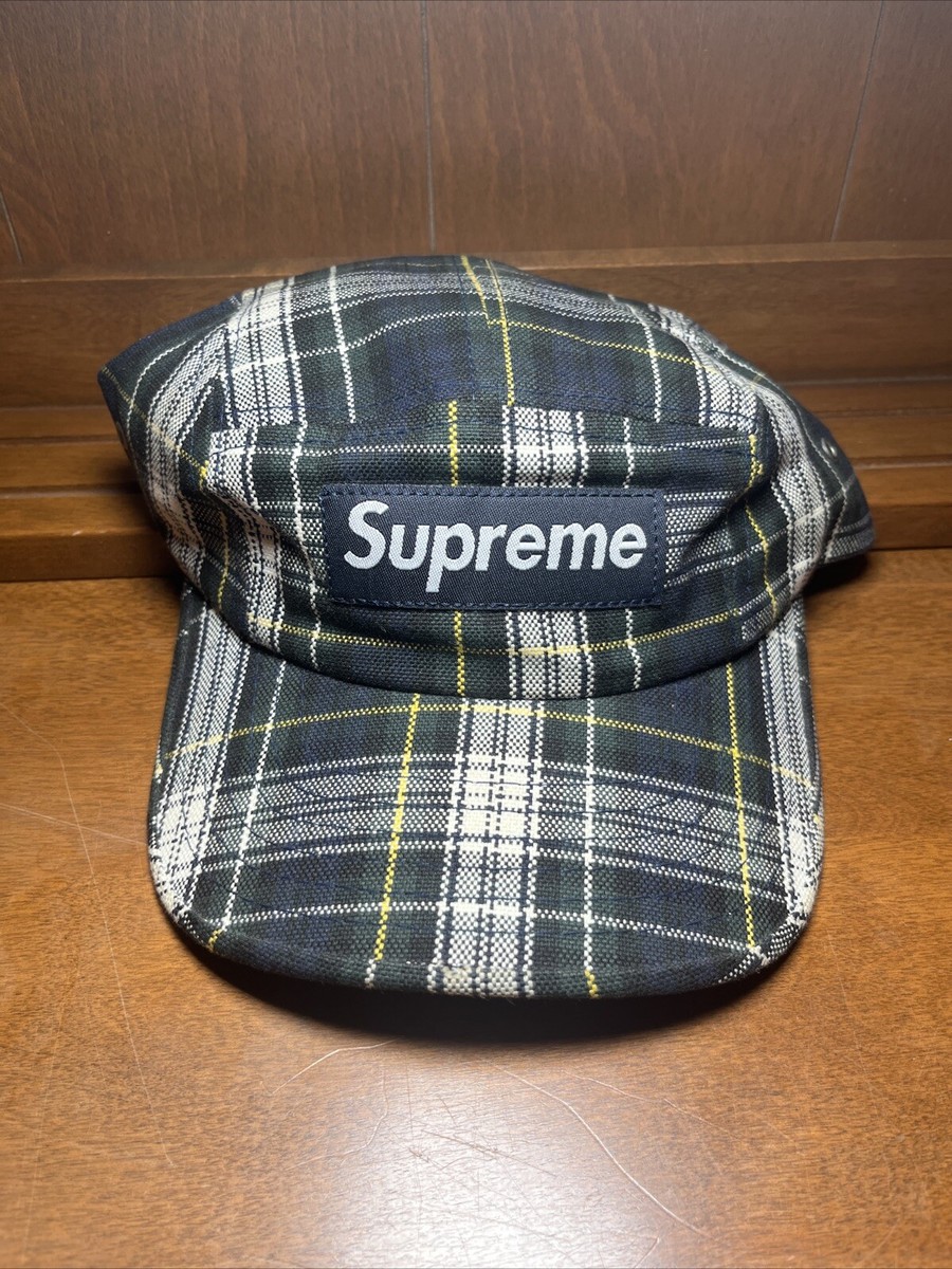 Supreme Cordura Plaid Camp Cap ブラック 25ss Supreme Big Plaid