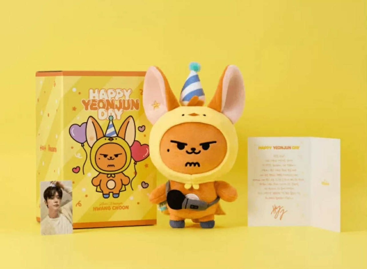 TXT YEONJUN HWANG CHOON PLUSH SET BIRTHDAY MERCHANDISE OFFICIAL | eBay