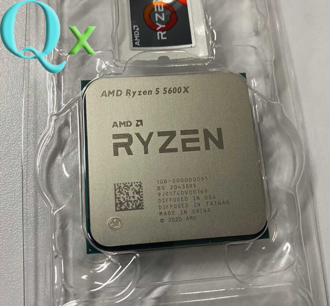 AMD Ryzen 5 5600X AM4 CPU Processor R5 5600X 3.7GHz 6Core 12T 65W