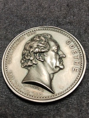 GOETHE メダイル von FRIEDRICH ANTON KÖNIG