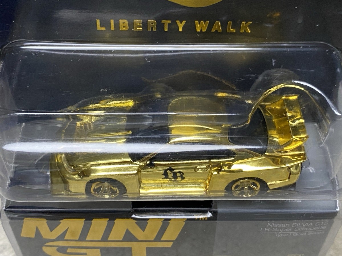MINI GT Nissan Silvia S15 ゴールド リバティーウォーク MINI GT