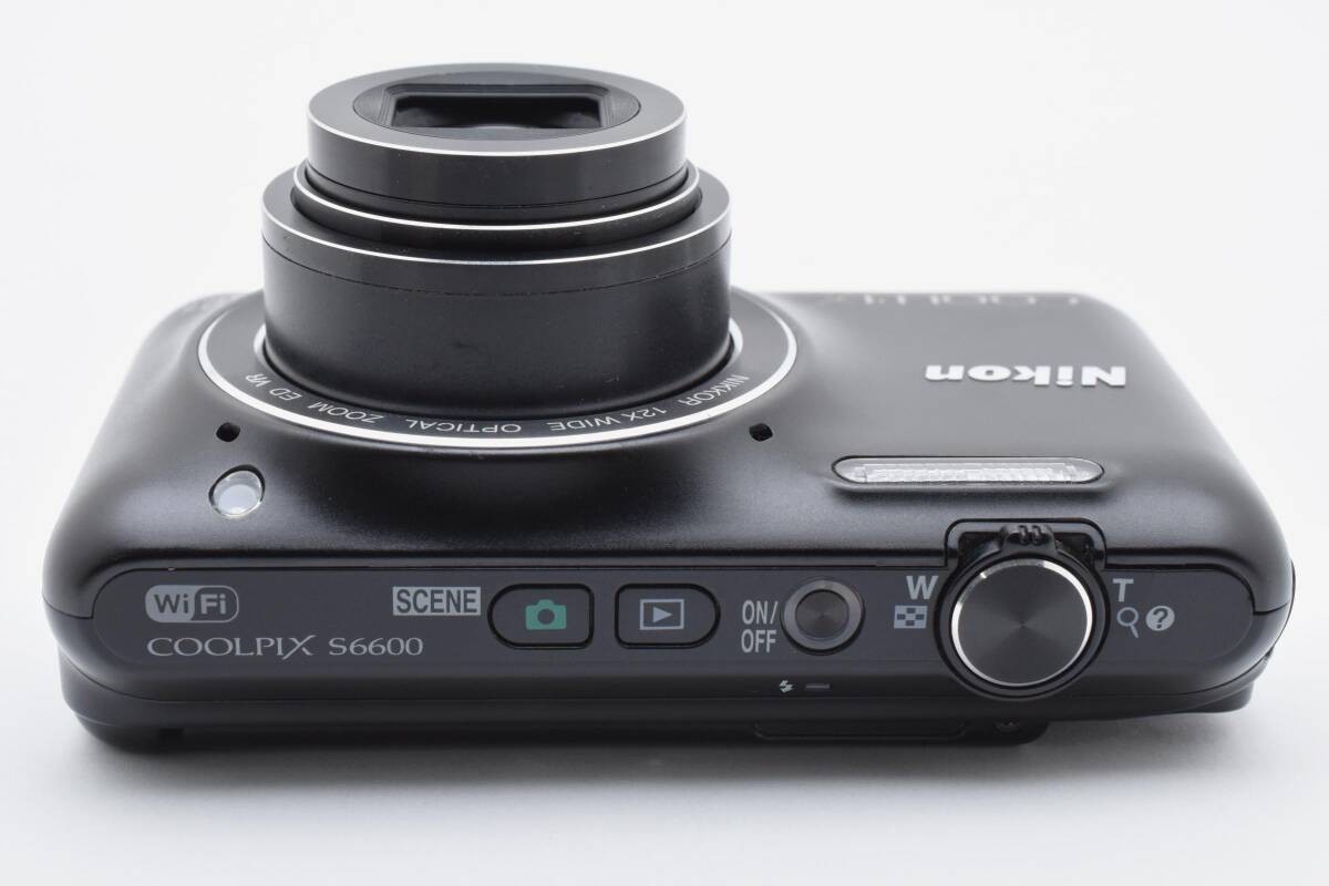 Near Mint-NIKON COOLPIX S6600 Black Digital Compact Camera English