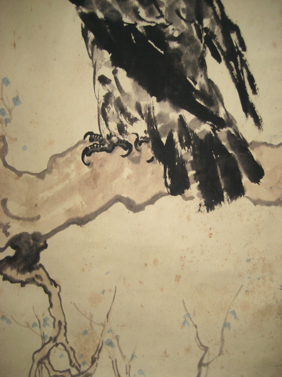 中国美術・純手描き 名家 徐悲鴻 鷹図・鷹絵・書道品・珍品画・肉筆