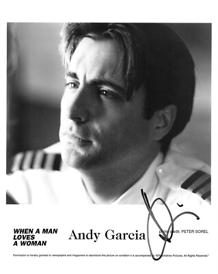 Andy Garcia When a Man Loves a Woman Signed Autograph 8 x 10 Photo
