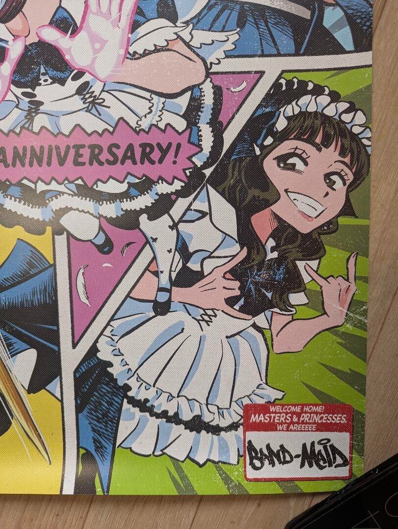 BAND-MAID BAND MAID 10th ANNIVERSARY Poster Animation Unused 2023