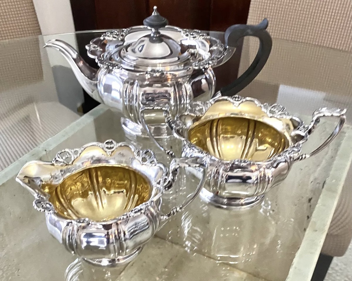 Elkington & Co. England Antique Silver Plate 1880 Three-piece
