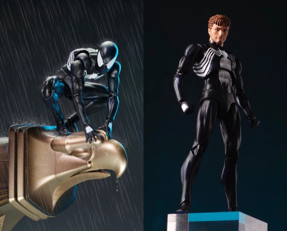 NEW CT Toys Mafex NO.147 Spider-Man Black Costume Comic Ver. 6