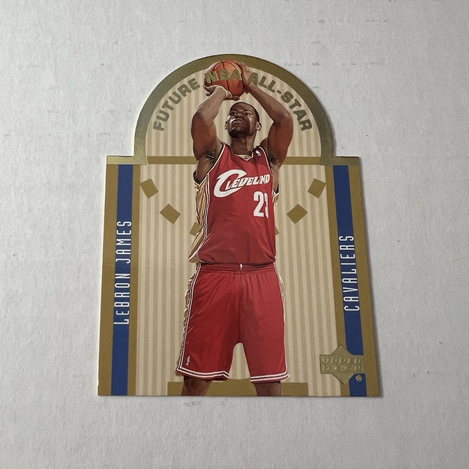 LeBron James 2003 Upper Deck #E15 Future NBA All-Star Die-Cut