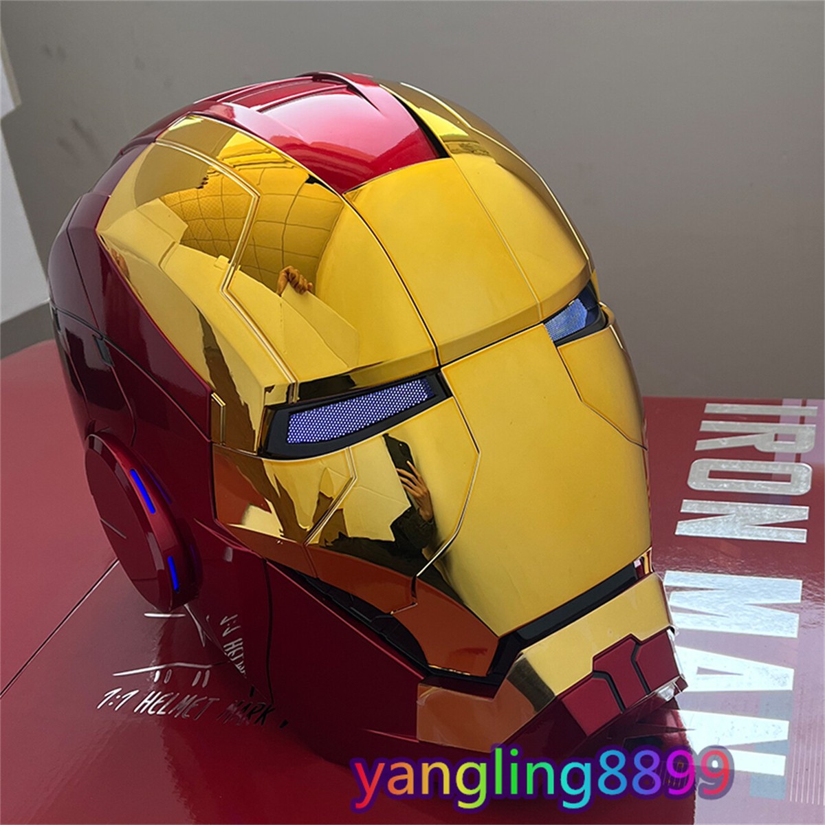 AUTOKING 1/1 アイアンマン マーク5 MK5 ヘルメット マスク 金 楽天