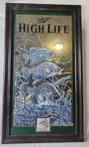 米国ミラービール Miller beerエナメル七宝＊鏡面フラットトップ 米国