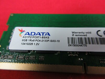 4枚差Memtest済 ADATA 8GB×4枚 計32GB DDR4-2133 4枚差Memtest済 ADATA