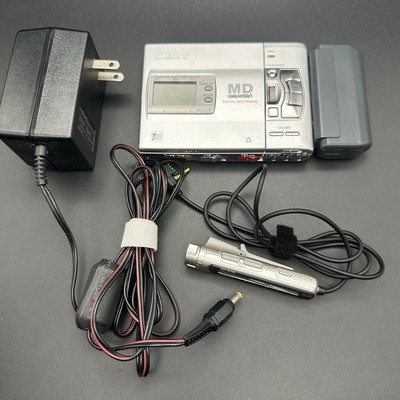 SONY MZ-R50 Portable Minidisc Recorder Silver Playback & Recording