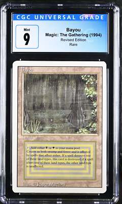 Magic: The Gathering MTG Bayou [Revised Edition] Graded CGC 9 Mint