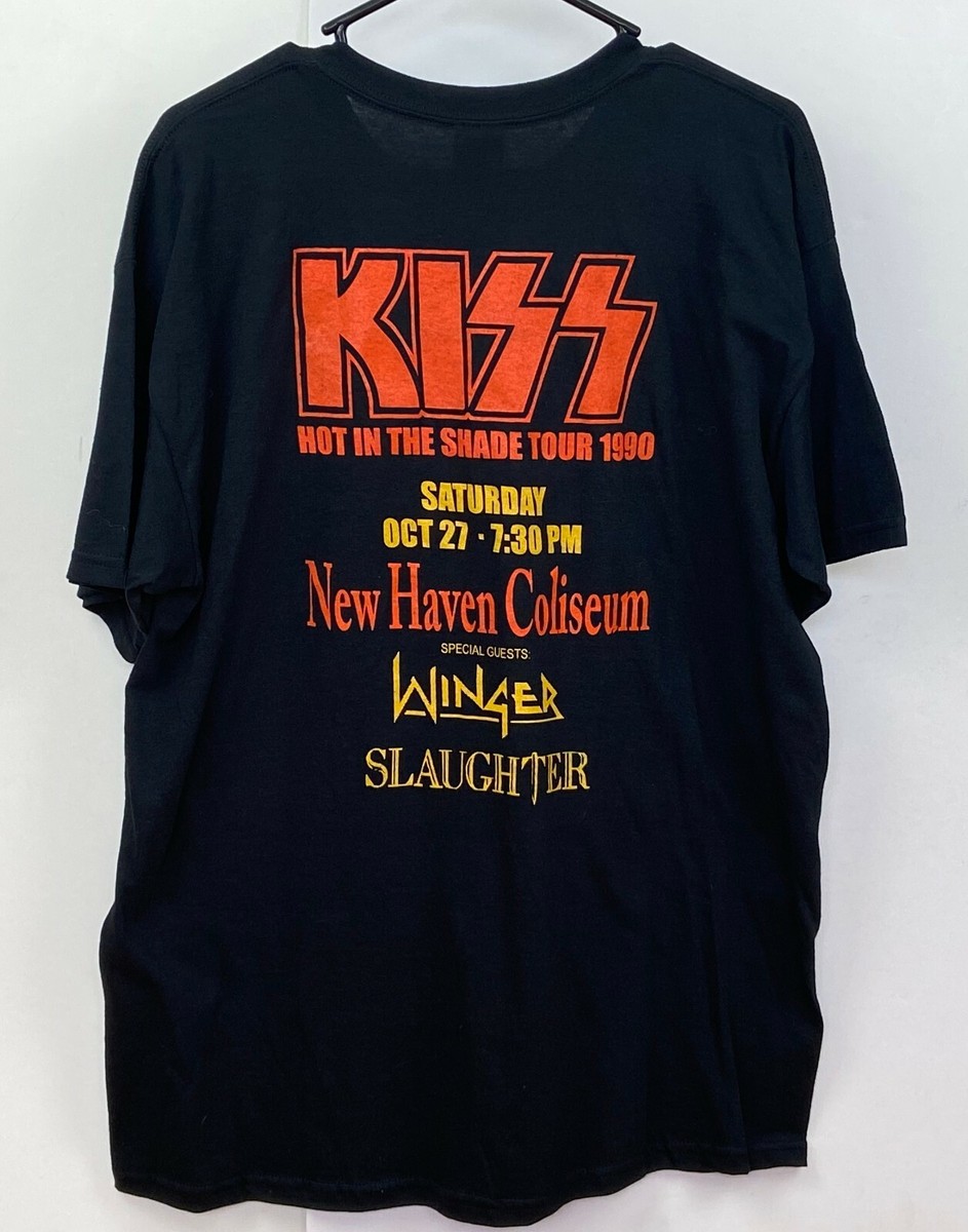 KISS 顔プリント Tシャツ XXXL USAヴィンテージ 夏SALE KISS プリントT