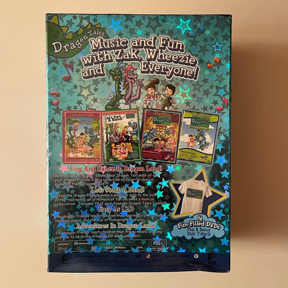 Dragon Tales Music & Fun With Everyone Kids Entertainment 4 DVD