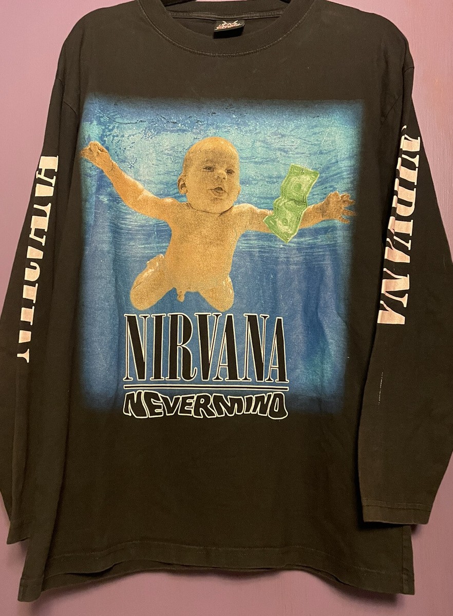 Vintage Nirvana long sleeve shirt Adult Large Nevermind Kurt