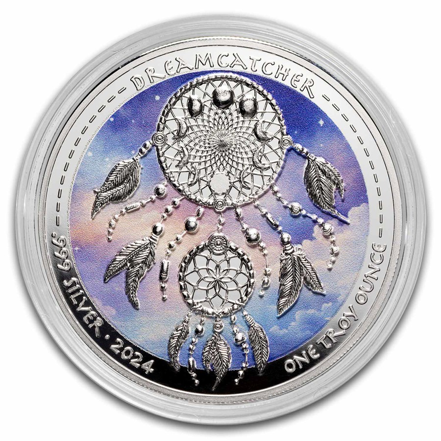 2024 Sioux Nation 1 oz Silver Dreamcatcher w/ Color | eBay