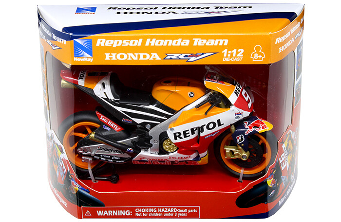 Honda Repsol MotoGP Racing RC213V 1:12 Scale Die Cast Marc Marquez