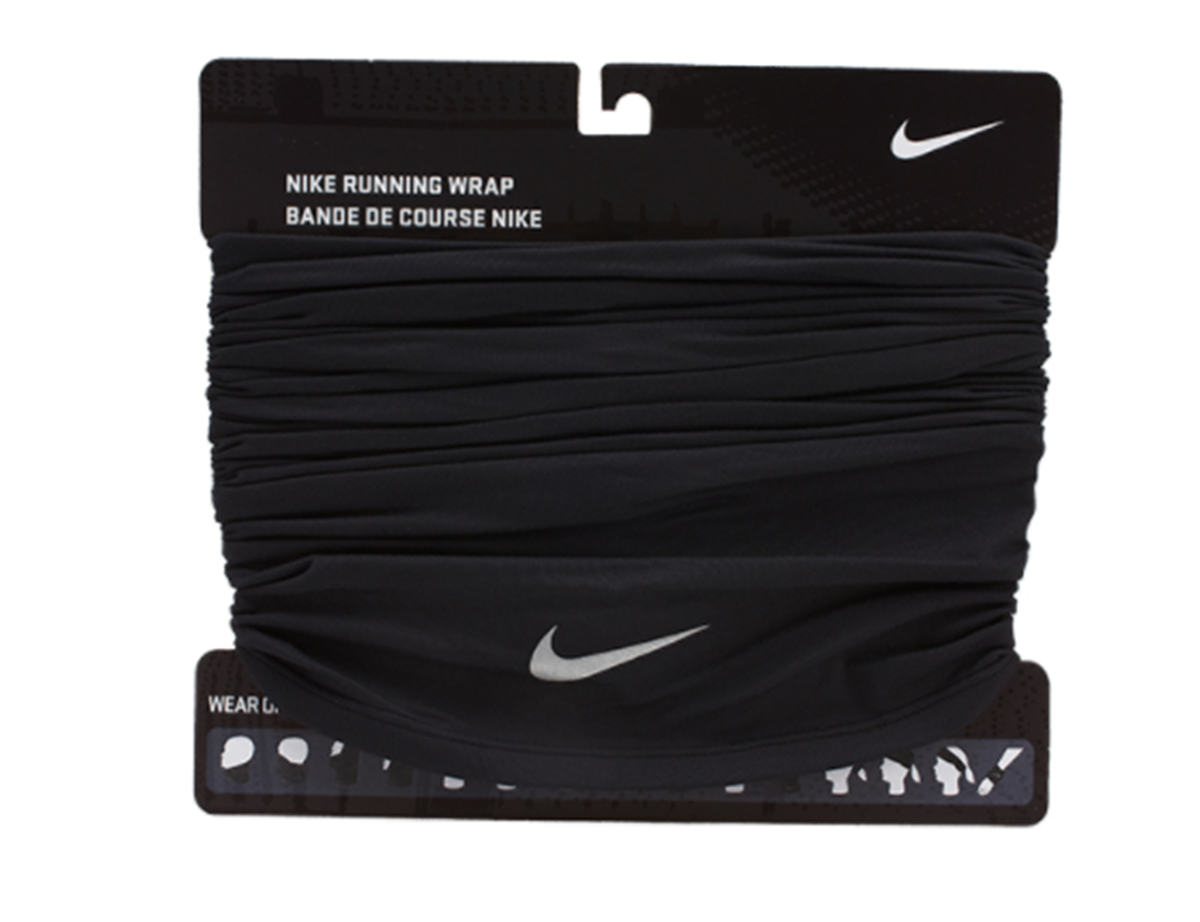 Nike Running Wrap Neck Warmer Black Soccer OSFM Face Mask Beanie