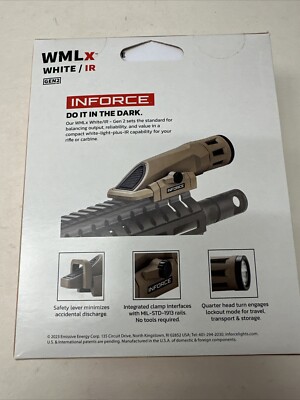 Inforce WMLX White/Infrared Gen 2 Weaponlight - Flat Dark Earth
