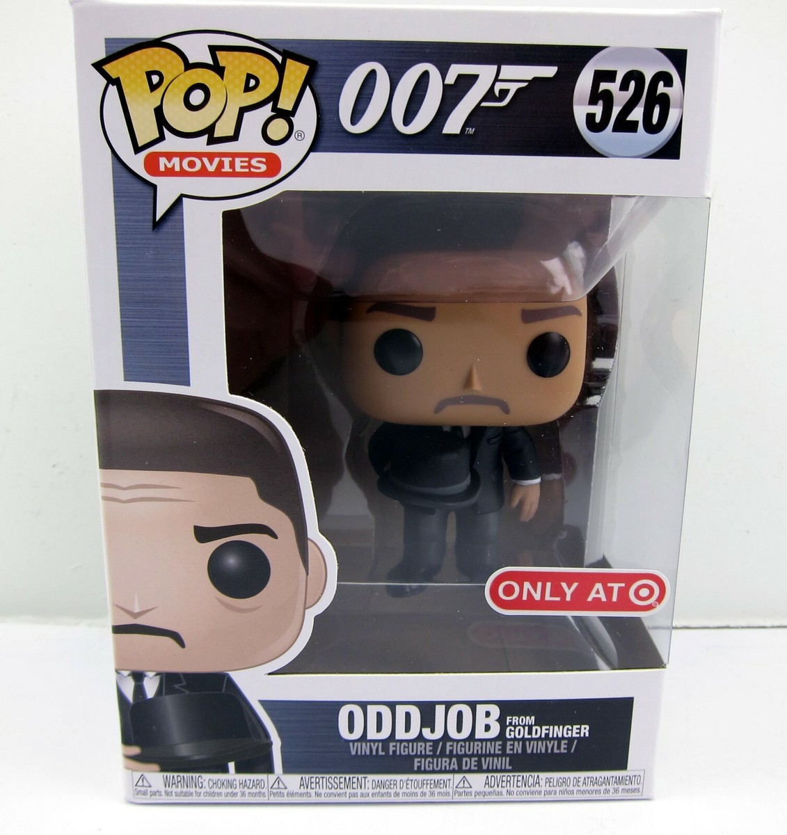NEW Funko Pop 007 James Bond #526 ODDJOB w/ Hat Goldfinger Target