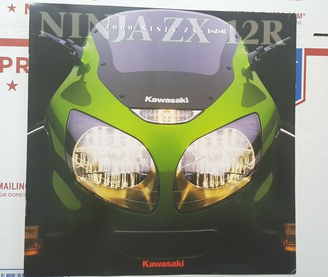 NOS Kawasaki 2000 Ninja ZX-12R Original Dealer Brochure 99969-2653