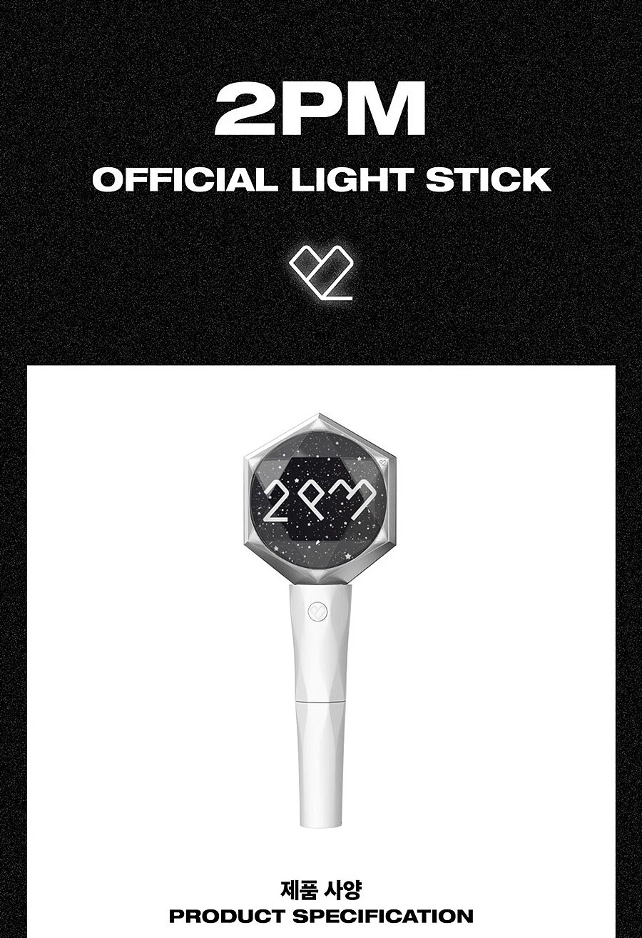 2PM OFFICIAL LIGHT STICK w/ Tracking, Strap, Cradle MD GOODS