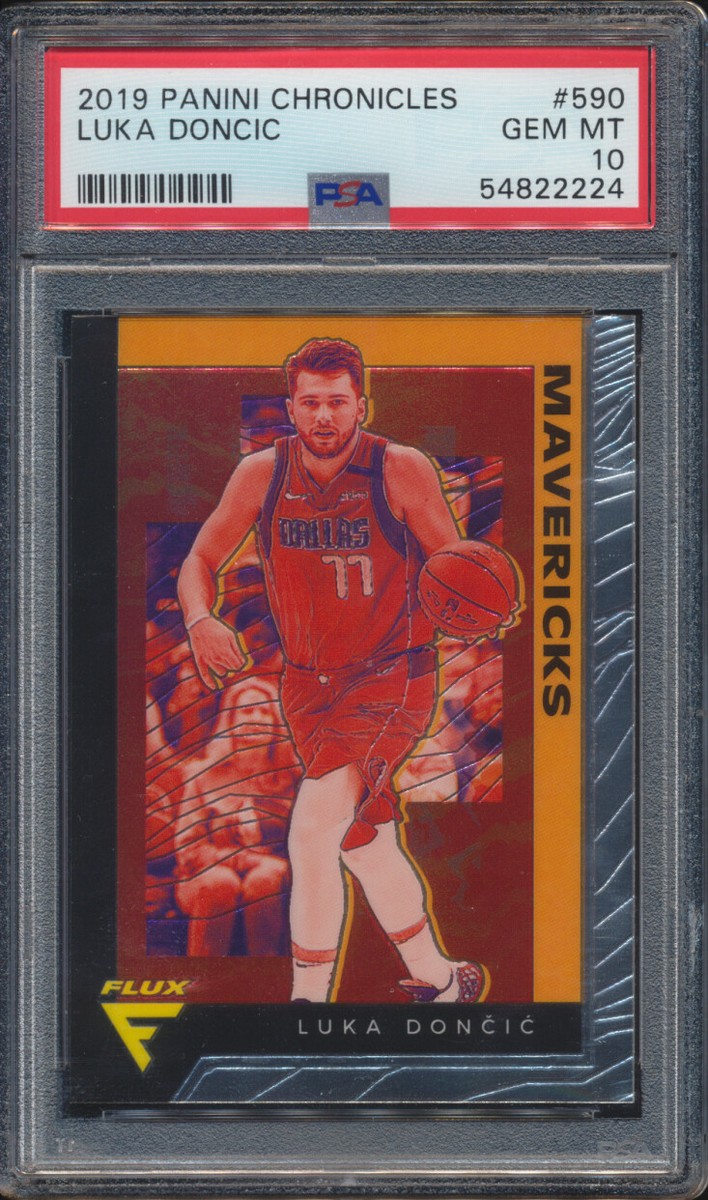 2019 Panini Chronicles Flux Luka Doncic #590 Dallas Mavericks PSA