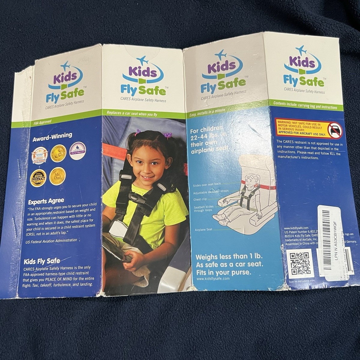 Kids FlySafe CARES航空機用安全ハーネス 飛行機用 ハーネス シート