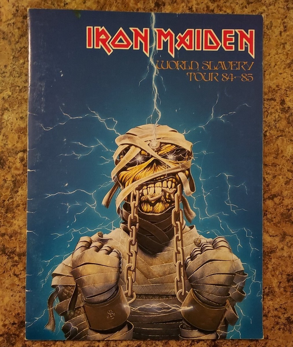 Iron Maiden World Slavery Tour Program 84-85 Tour Book Heavy Metal