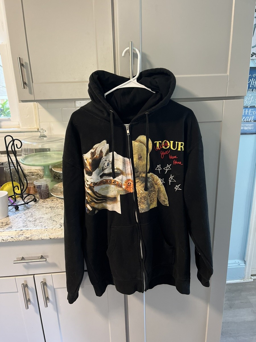 Travis Scott Wish You Were Here Tour Zip Up Hoodie Size XL | eBay