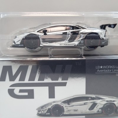 MINI GT LB WORKS LAMBORGHINI AVENTADOR LBWK CHROME IMX 2025 W/ T