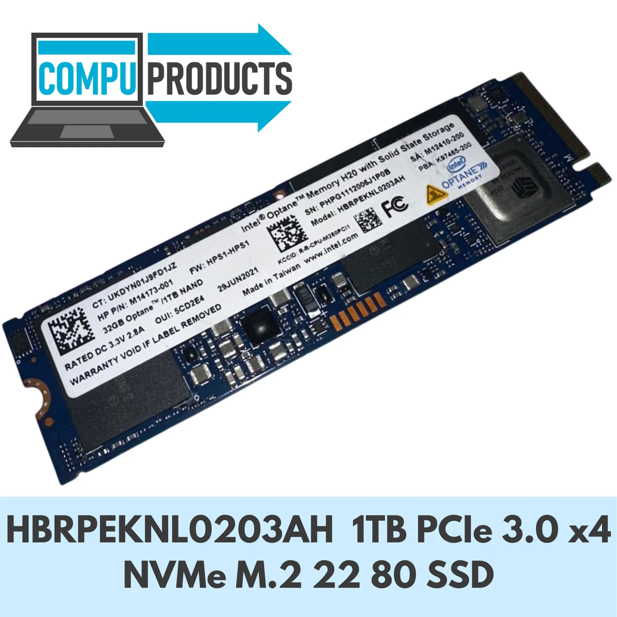 内蔵型SSD Intel M.2 NVMe SSD 1TB Intel M.2 Interface 1 TB Solid